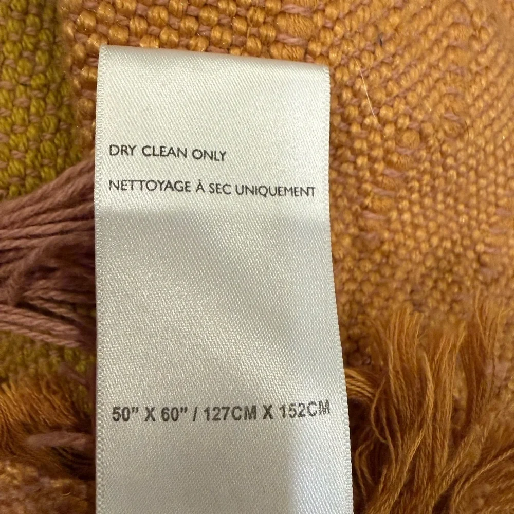 Anthropologie x All Roads Textured Bloomfield Throw Blanket Size 50x60 Inches